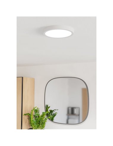 Plafón de baño FUEVA 6 blanco Ø210mm, 11,5W 1550Lm CCT (2700K-4000K-6500K), IP44