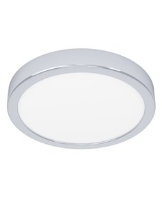 Plafonnier FUEVA 6 chromé, Ø 210 mm, 11,5 W, 1 550 lm, CCT (2 700 K-4 000 K-6 500 K), IP44