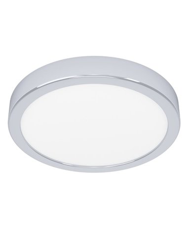 Plafón de techo cromada FUEVA 6 Ø210mm, 11,5W 1550Lm CCT (2700K-4000K-6500K), IP44