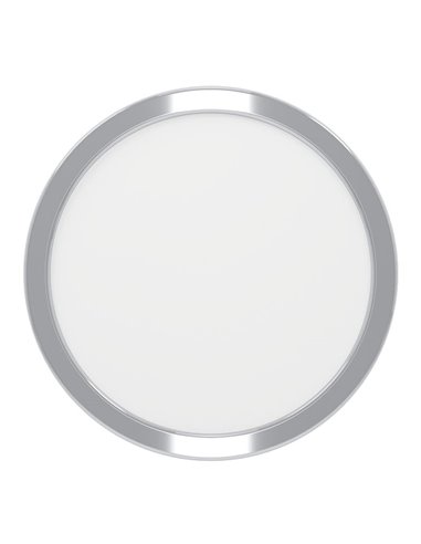 Plafón de techo cromada FUEVA 6 Ø210mm, 11,5W 1550Lm CCT (2700K-4000K-6500K), IP44