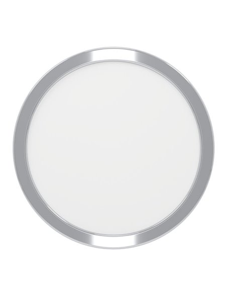 Plafón de techo cromada FUEVA 6 Ø210mm, 11,5W 1550Lm CCT (2700K-4000K-6500K), IP44