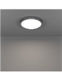 Plafón de techo cromada FUEVA 6 Ø210mm, 11,5W 1550Lm CCT (2700K-4000K-6500K), IP44