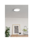 Plafón LED blanco FUEVA 6 Ø280mm, 14,2W 1800Lm CCT (2700K-4000K-6500K), IP20
