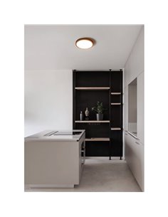 Downlight negro de superficie LED Ø280mm FUEVA 6, 14,2W 1800Lm CCT (2700K-4000K-6500K), IP20 2