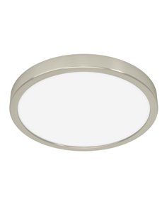 Plafón de techo LED Ø280mm FUEVA 6 níquel, 14,2W 1800Lm CCT (2700K-4000K-6500K), IP20