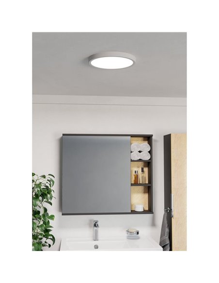 Plafón de baño IP44 Ø280mm FUEVA 6 blanco, 14,2W 1800Lm CCT (2700K-4000K-6500K)