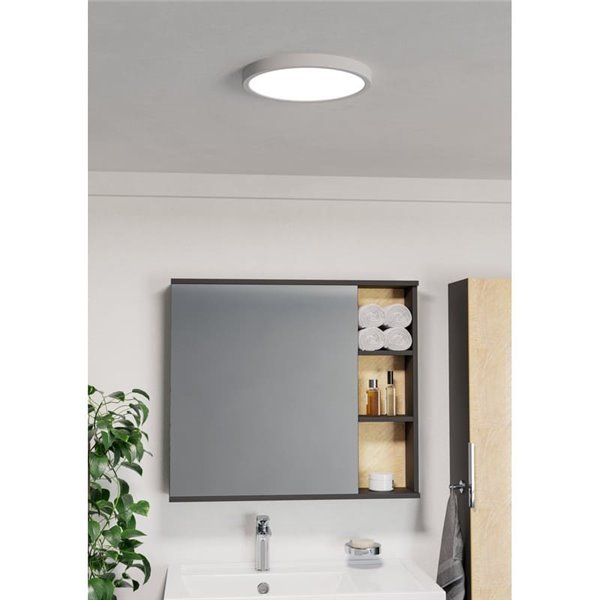 Plafón de baño IP44 Ø280mm FUEVA 6 blanco, 14,2W 1800Lm CCT (2700K-4000K-6500K)
