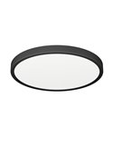 Downlight LED IP44 Ø280mm FUEVA 6 noir, 14,2W 1800Lm CCT (2700K-4000K-6500K)