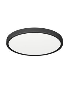Downlight LED IP44 Ø280mm FUEVA 6 negro, 14,2W 1800Lm CCT (2700K-4000K-6500K)