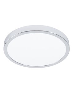 Luz de techo cromada IP44 Ø280mm FUEVA 6, 14,2W 1800Lm CCT (2700K-4000K-6500K)