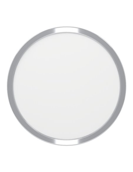 Luz de techo cromada IP44 Ø280mm FUEVA 6, 14,2W 1800Lm CCT (2700K-4000K-6500K)
