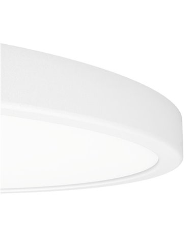 Plafonnier LED apparent Ø390mm blanc FUEVA 6, 17W 2900Lm CCT (2700K-4000K-6500K), IP20
