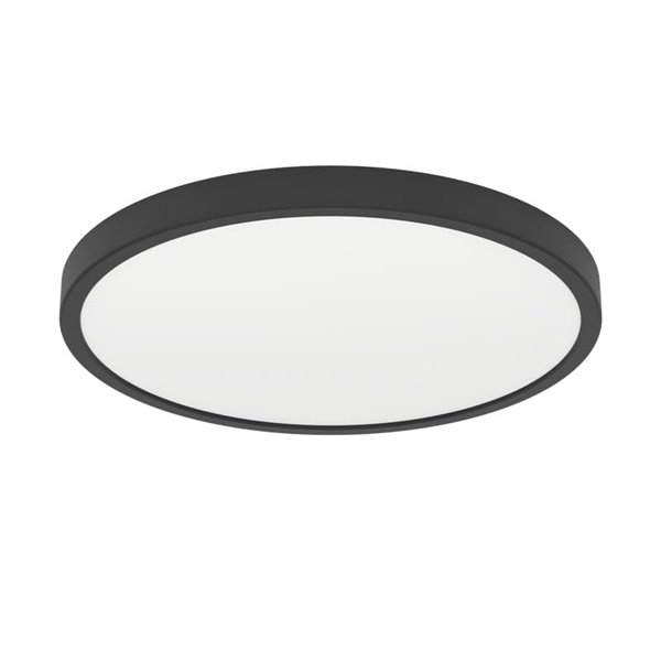 Downlight LED superficie Ø390mm negro FUEVA 6, 17W 2900Lm CCT (2700K-4000K-6500K), IP20