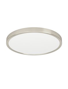 Plafón LED de superficio Ø390mm níquel FUEVA 6, 17W 2900Lm CCT (2700K-4000K-6500K), IP20