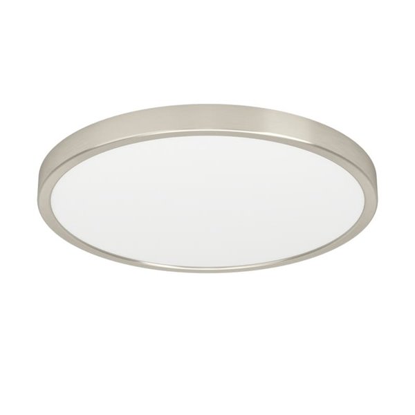 Plafón LED de superficio Ø390mm níquel FUEVA 6, 17W 2900Lm CCT (2700K-4000K-6500K), IP20