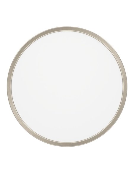 Luminária de teto LED de superfície Ø390mm níquel FUEVA 6, 17W 2900Lm CCT (2700K-4000K-6500K), IP20