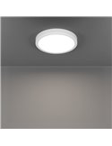Plafón LED inteligente CONNECT-Z blanco Ø210mm FUEVA 6-Z, RGB+CCT (2700-6500K)