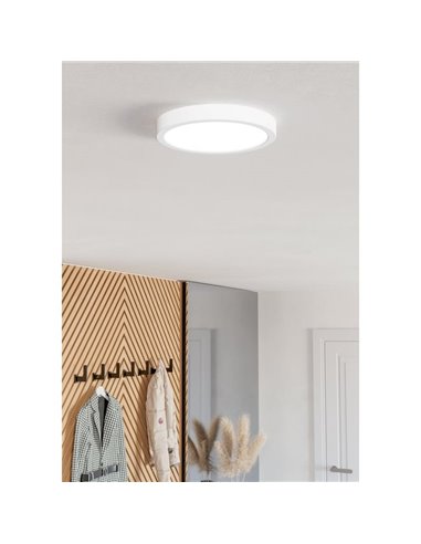 Plafón LED inteligente CONNECT-Z blanco Ø210mm FUEVA 6-Z, RGB+CCT (2700-6500K)