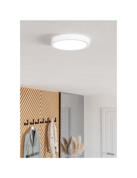 Plafón LED inteligente CONNECT-Z blanco Ø210mm FUEVA 6-Z, RGB+CCT (2700-6500K)