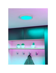 Plafón LED inteligente CONNECT-Z blanco Ø210mm FUEVA 6-Z, RGB+CCT (2700-6500K) 2