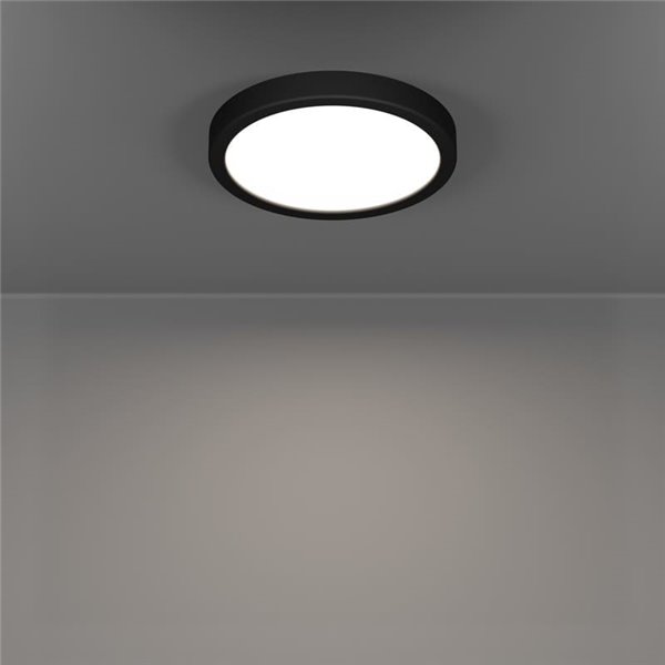 Downlight LED inteligente CONNECT-Z negro Ø210mm FUEVA 6-Z, RGB+CCT (2700-6500K)