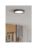 Downlight LED inteligente CONNECT-Z negro Ø210mm FUEVA 6-Z, RGB+CCT (2700-6500K)