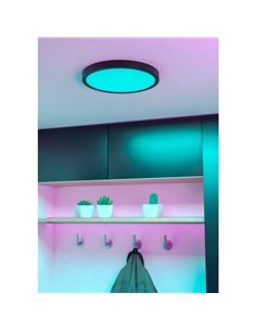 Downlight LED inteligente CONNECT-Z negro Ø280mm FUEVA 6-Z, RGB+CCT (2700-6500K) 2