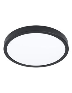 Downlight LED inteligente CONNECT-Z negro Ø280mm FUEVA 6-Z, RGB+CCT (2700-6500K)