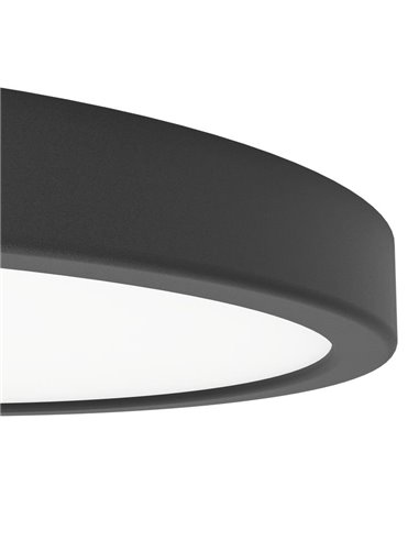 Downlight LED inteligente CONNECT-Z negro Ø280mm FUEVA 6-Z, RGB+CCT (2700-6500K)
