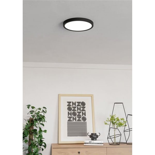 Downlight LED inteligente CONNECT-Z negro Ø280mm FUEVA 6-Z, RGB+CCT (2700-6500K)