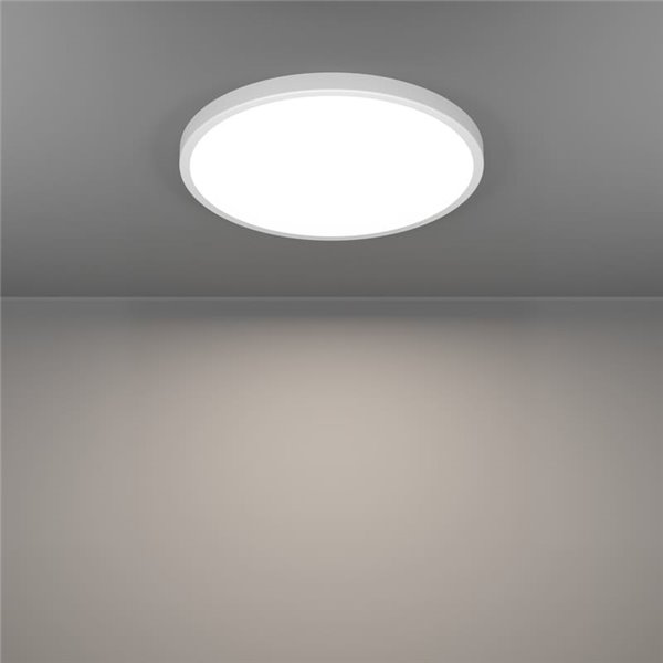 Plafón LED inteligente CONNECT-Z blanco Ø390mm FUEVA 6-Z, RGB+CCT (2700-6500K)