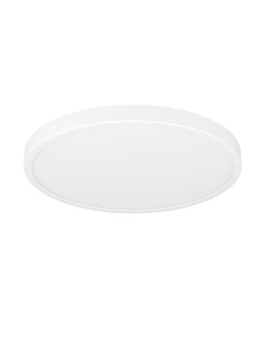Luminária de teto LED inteligente FUEVA 6-Z CONNECT-Z, branca, Ø390 mm, RGB+CCT (2700-6500K)