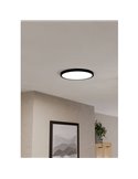 Downlight LED inteligente CONNECT-Z negro Ø390mm FUEVA 6-Z, RGB+CCT (2700-6500K)