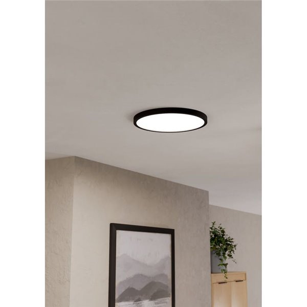 Downlight LED inteligente CONNECT-Z negro Ø390mm FUEVA 6-Z, RGB+CCT (2700-6500K)