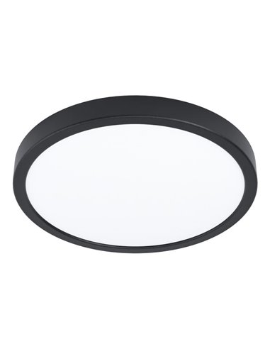 Downlight LED intelligent CONNECT-Z noir Ø390mm FUEVA 6-Z, RGB+CCT (2700-6500K)