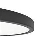 Downlight LED inteligente CONNECT-Z negro Ø390mm FUEVA 6-Z, RGB+CCT (2700-6500K)