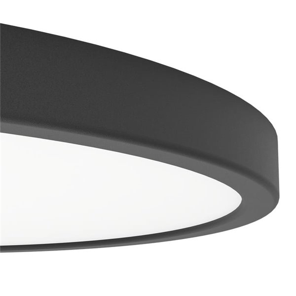 Downlight LED inteligente CONNECT-Z negro Ø390mm FUEVA 6-Z, RGB+CCT (2700-6500K)