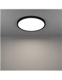 Downlight LED intelligent CONNECT-Z noir Ø390mm FUEVA 6-Z, RGB+CCT (2700-6500K)