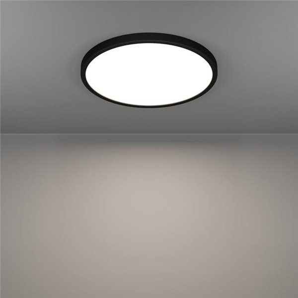 Downlight LED inteligente CONNECT-Z negro Ø390mm FUEVA 6-Z, RGB+CCT (2700-6500K)