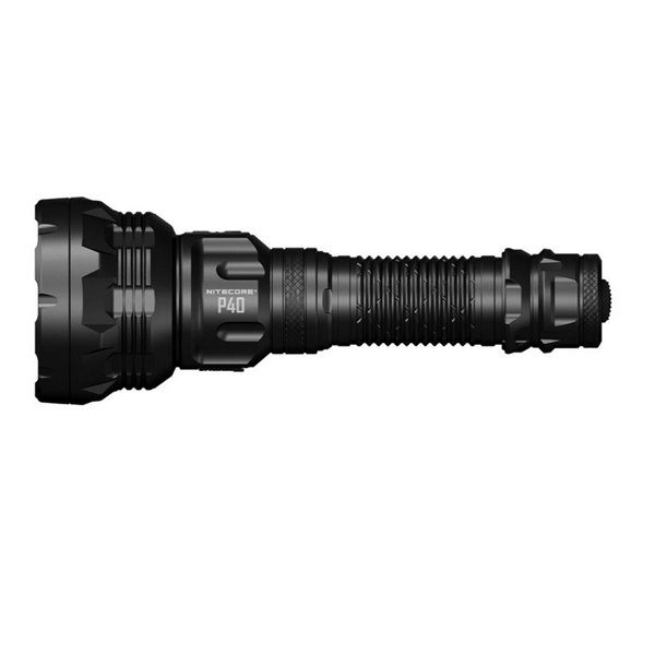 Lampe torche à double faisceau P40, 2 000 lumens, portée ultra longue (2 900 m), IP68, submersible (2 m).