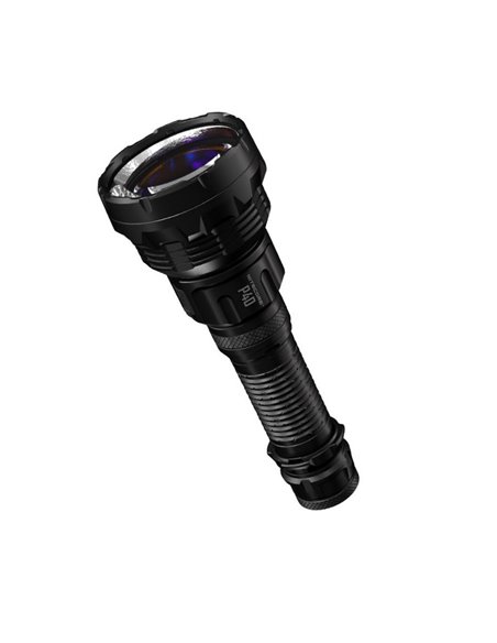 Linterna de mano P40 doble haz 2000 lúmenes, alcance ultra largo 2900m IP68 sumergible 2 metros