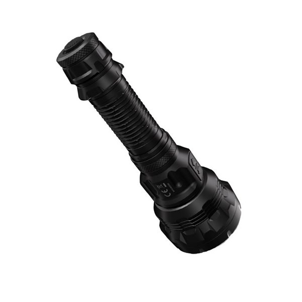 Lampe torche à double faisceau P40, 2 000 lumens, portée ultra longue (2 900 m), IP68, submersible (2 m).