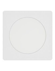 Downlight LED quadrado embutido 117x117mm branco FUEVA 6, CCT (2700K-4000K-6500K), 6,3W, 720Lm