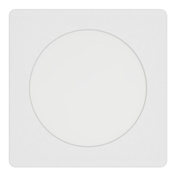 Downlight LED quadrado embutido 117x117mm branco FUEVA 6, CCT (2700K-4000K-6500K), 6,3W, 720Lm