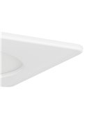Downlight LED quadrado embutido 117x117mm branco FUEVA 6, CCT (2700K-4000K-6500K), 6,3W, 720Lm