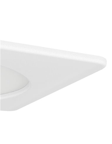Spot LED encastré carré 117x117mm blanc FUEVA 6, CCT (2700K-4000K-6500K), 6,3W, 720Lm