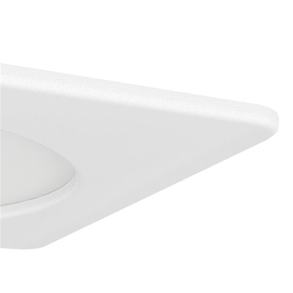 Downlight LED quadrado embutido 117x117mm branco FUEVA 6, CCT (2700K-4000K-6500K), 6,3W, 720Lm