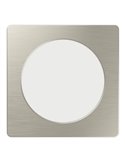 Luminaria empotrable LED cuadrada FUEVA 6 níquel 117×117mm CCT (2700K-4000K-6500K), 6,3W, 720Lm