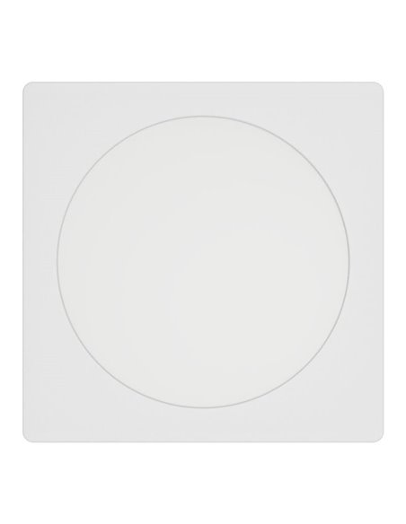 Downlight LED empotrable cuadrado 166×166mm blanco FUEVA 6, CCT (2700K-4000K-6500K), 10,5W 1200Lm, IP20