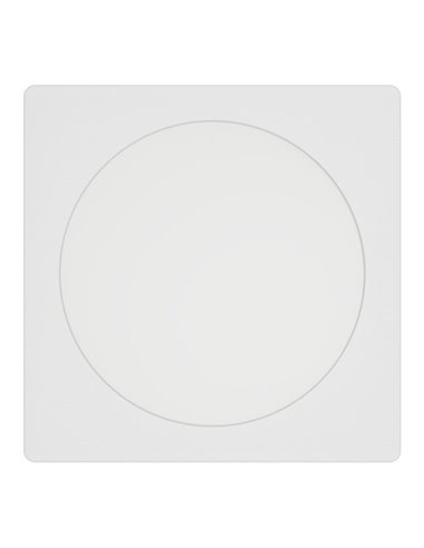 Downlight LED empotrable cuadrado 166×166mm blanco FUEVA 6, CCT (2700K-4000K-6500K), 10,5W 1200Lm, IP20
